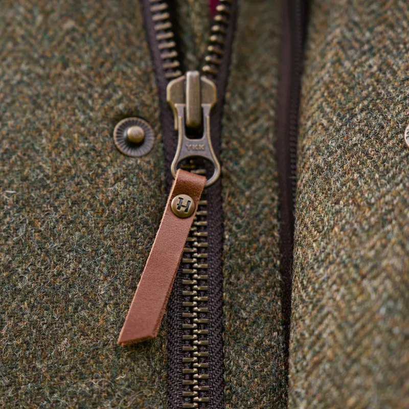 Härkila Kenmore GTX Tweed Jacket in Forest Green Herringbone-3