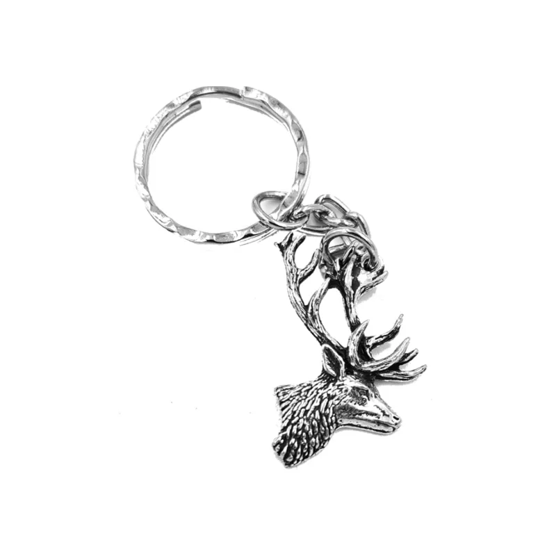 Bisley Pewter Key Ring in Stag Head