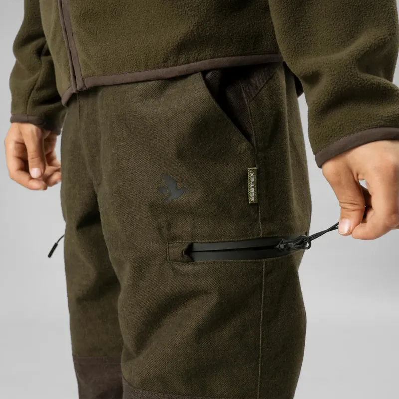 Seeland Avail Junior Children's Trousers in Pine Green Melange-3