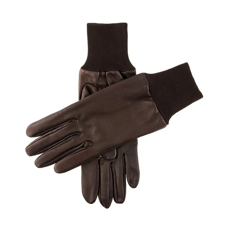 Dents Royale Ladies Right-Handed Silk Lined Shooting Gloves in Brown