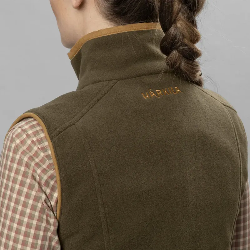 Härkila Ladies Sandhem 200 Fleece Waistcoat in Grape Leaf-2