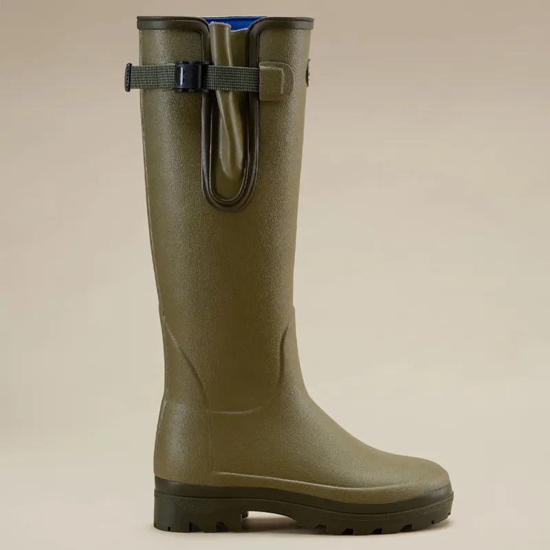 Le Chameau Vierzonord Ladies Neoprene Lined Wellington Boots in Vert-3