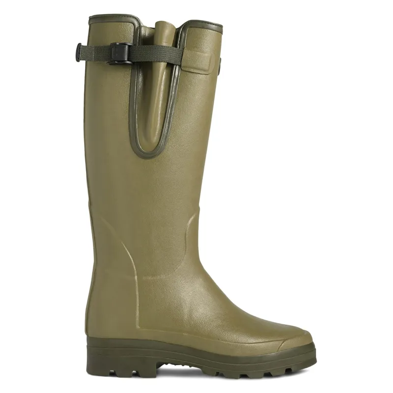 Le Chameau Vierzonord Neoprene Lined Wellington Boots in Vert Chameau-1