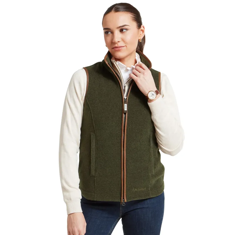 Schöffel Lyndon II Ladies Fleece Gilet in Dark Olive-1