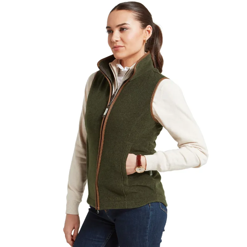 Schöffel Lyndon II Ladies Fleece Gilet in Dark Olive-2