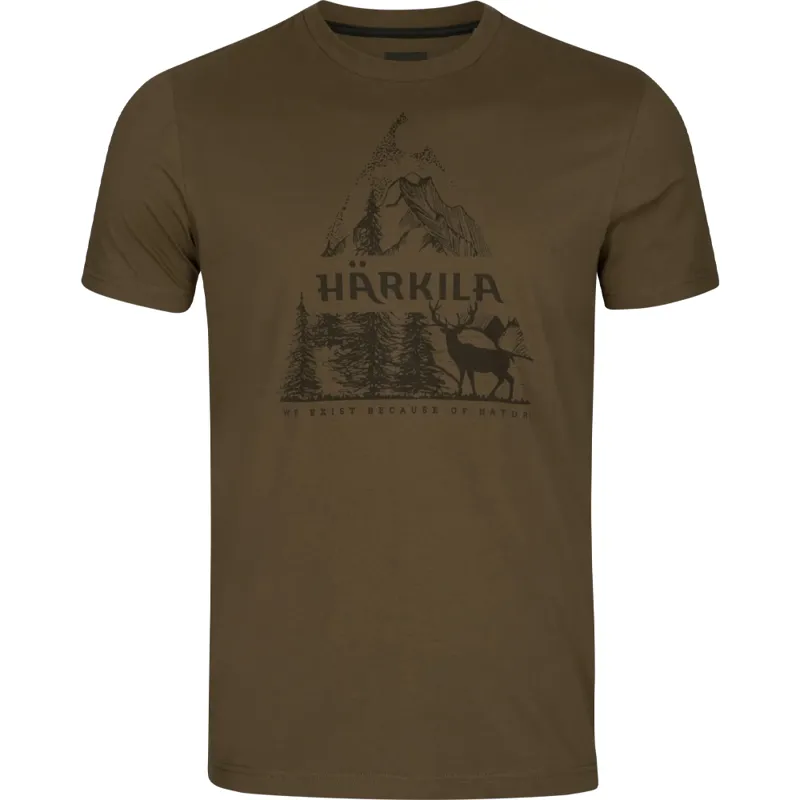 Härkila Nature Short Sleeved T-Shirt in Willow Green