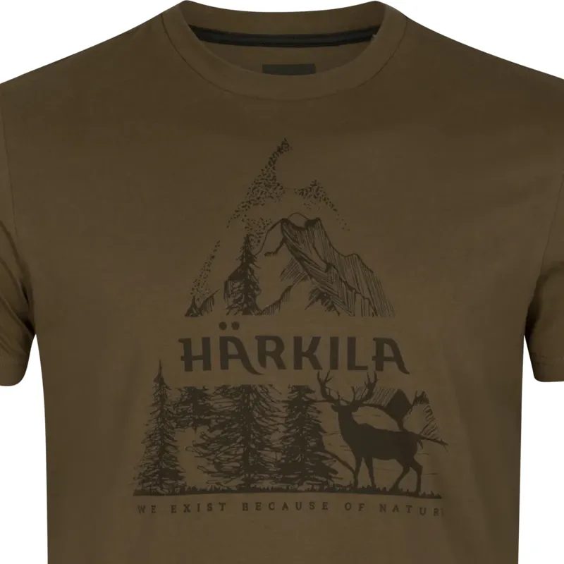 Härkila Nature Short Sleeved T-Shirt in Willow Green-3