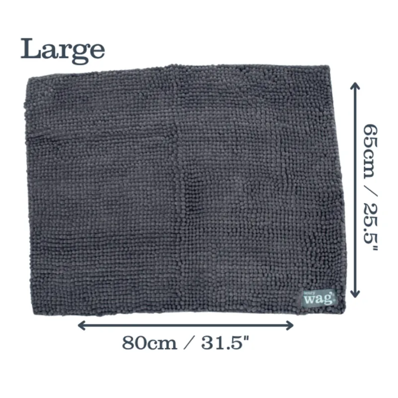 Henry Wag Large Microfibre Noodle Pet Mat in Grey-1