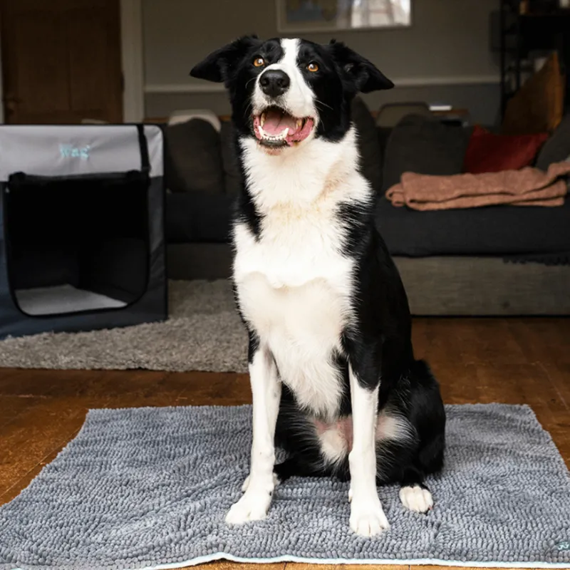 Henry Wag Medium Microfibre Noodle Pet Mat in Grey-3