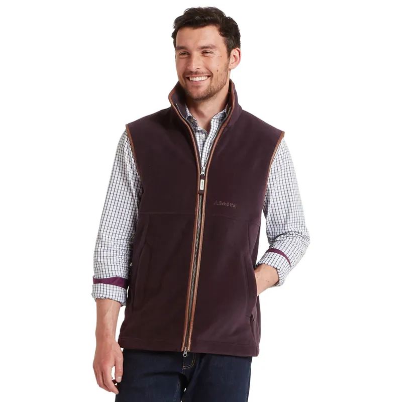 Schöffel Oakham Fleece Gilet in Port-1