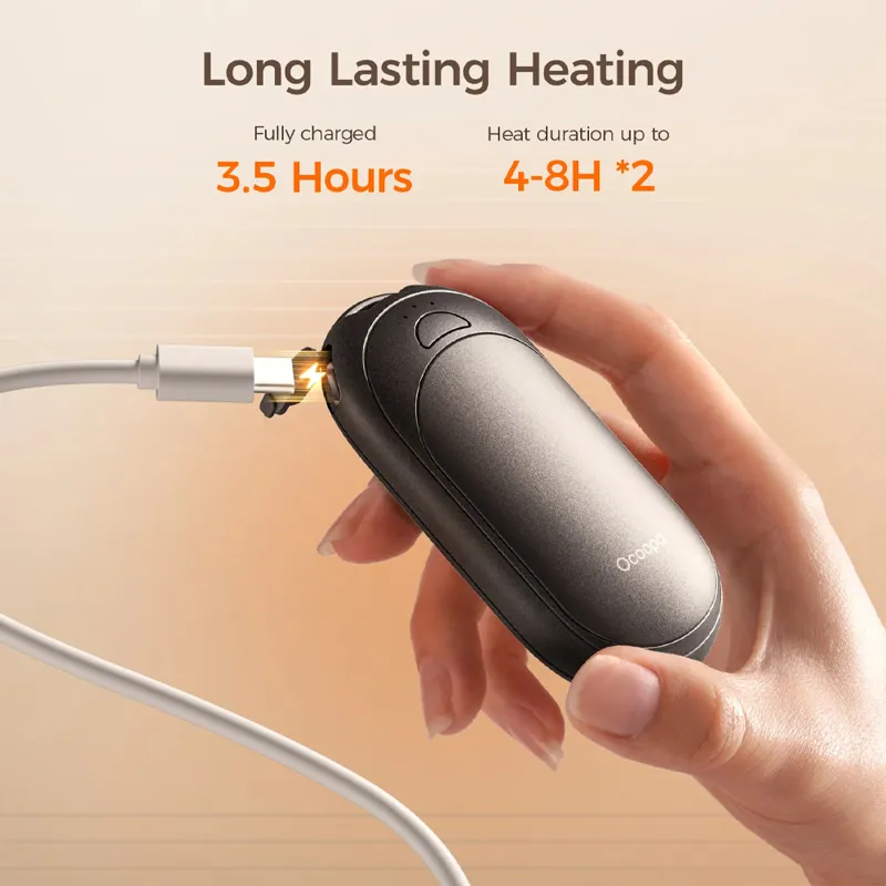 Ocoopa UT3 Lite Magnetic Handwarmers in Green/Black-1