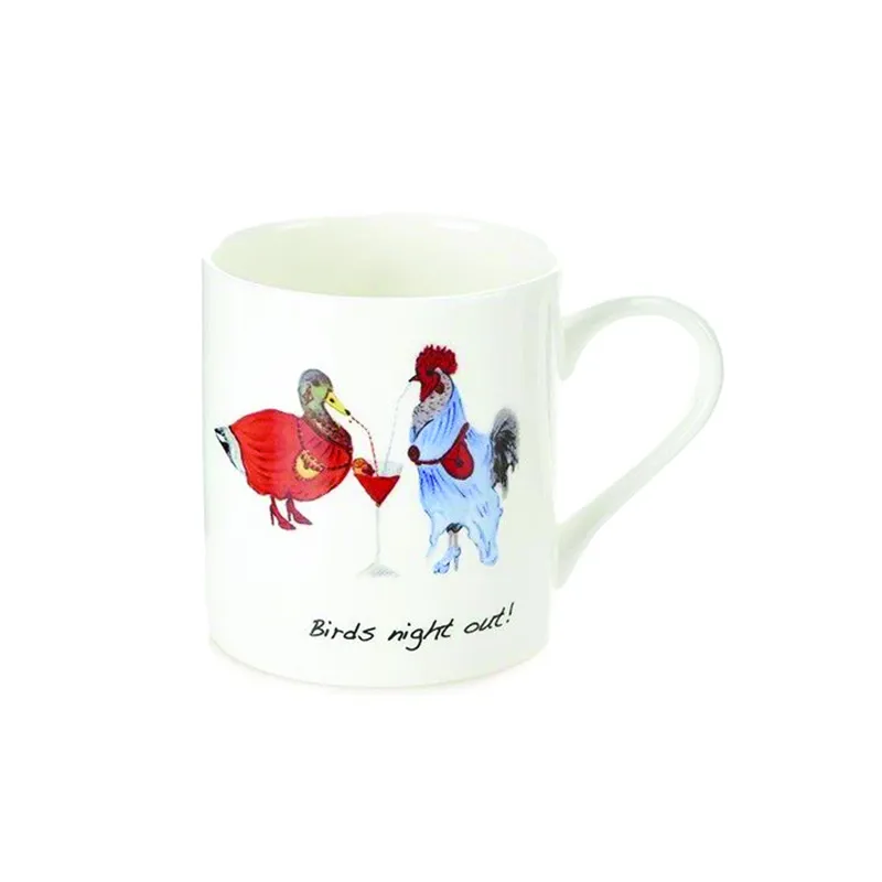 Orchid Designs Birds Night Out Bone China Mug