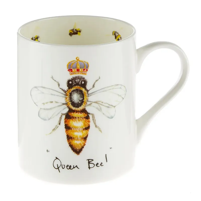 Orchid Designs Queen Bee Bone China Mug