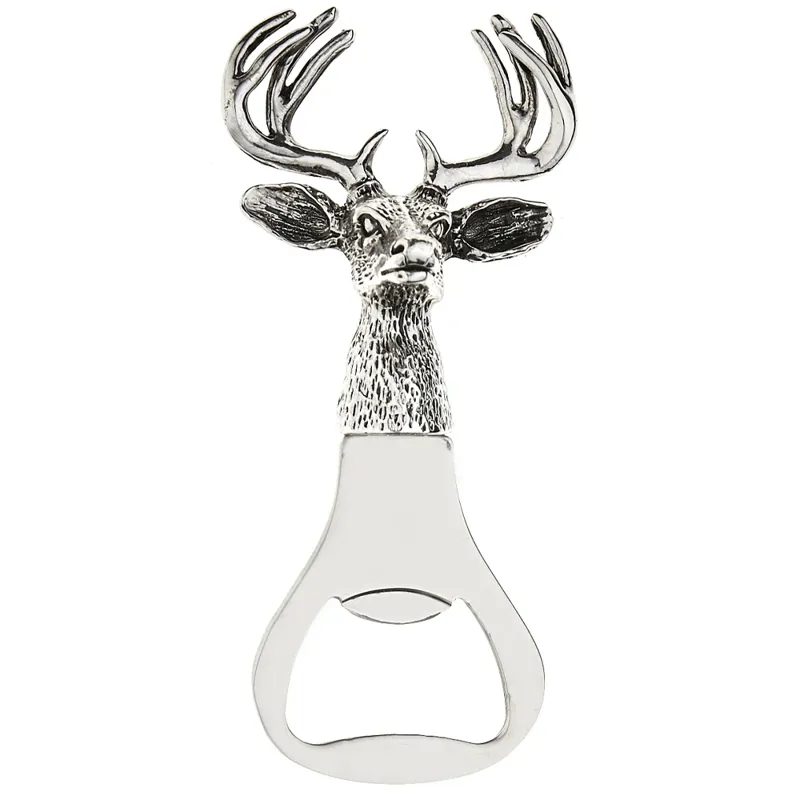 Orchid Designs Stag Bottle Opener in Steel