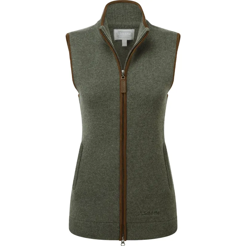 Schöffel Ladies Orkney Merino Gilet in Cedar Green