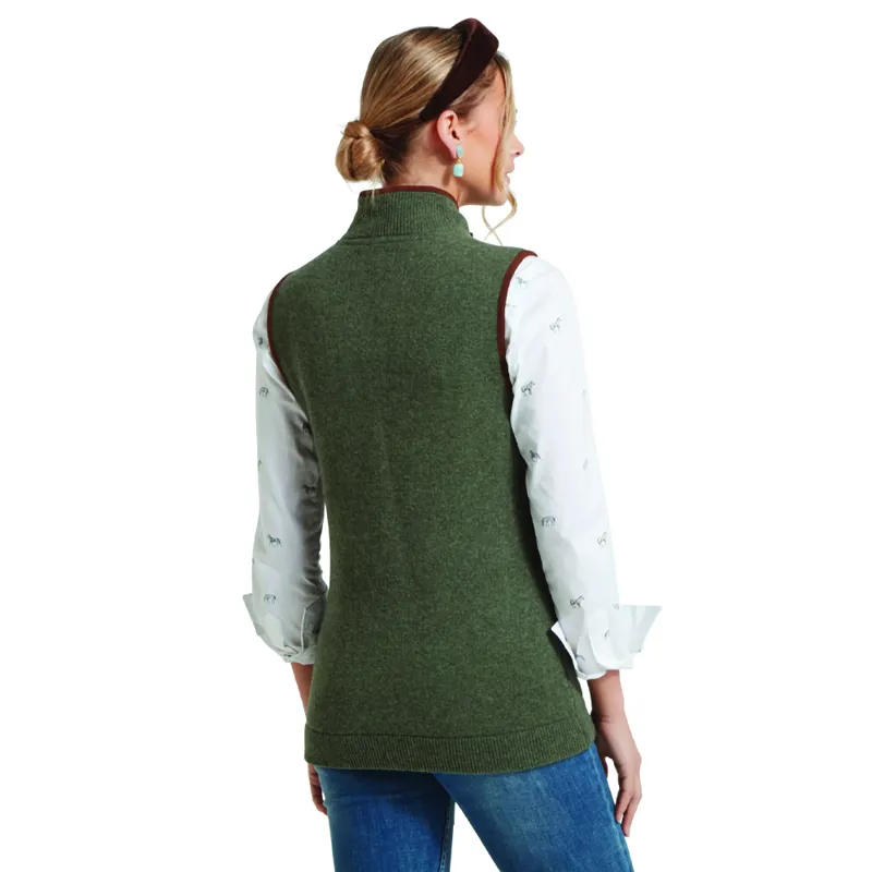 Schöffel Ladies Orkney Merino Gilet in Cedar Green-2