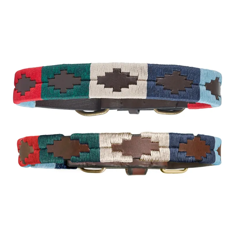 Pampeano Polo Dog Collar in Multi