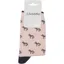 Schöffel Ladies Single Cotton Socks Size 4-7 in Pink Zebra