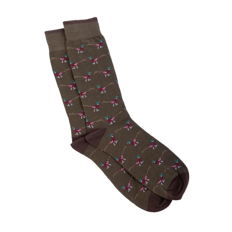 Bonart Poole Pheasant Socks in Green