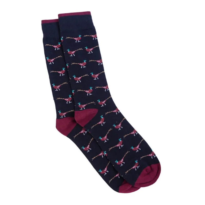 Bonart Poole Pheasant Socks in Navy