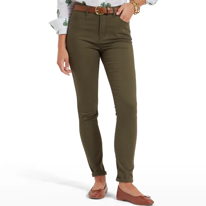 Schöffel Ladies Poppy Jeans in Loden Green-1