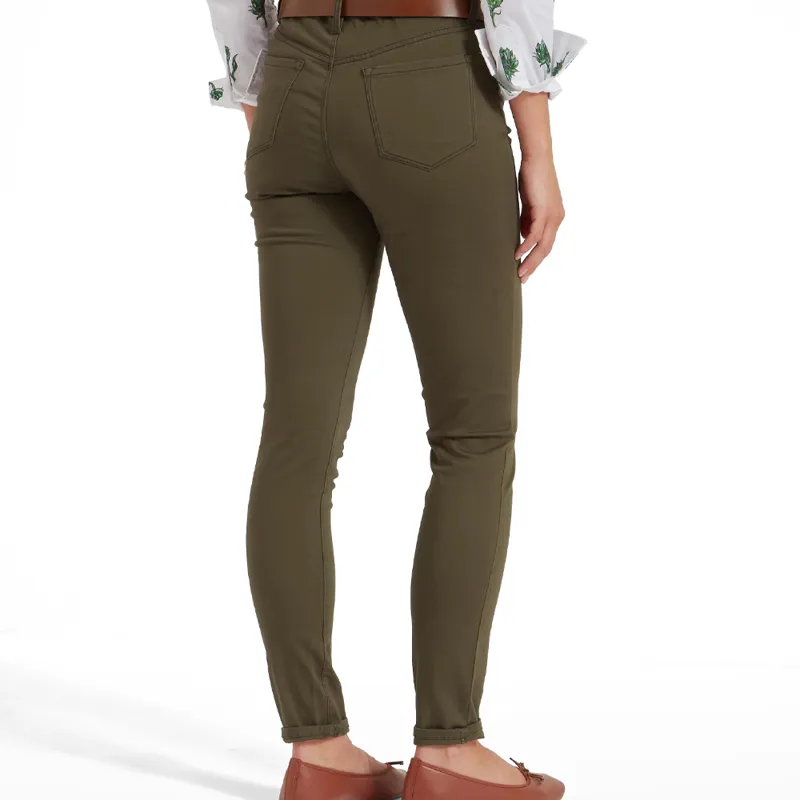 Schöffel Ladies Poppy Jeans in Loden Green-2