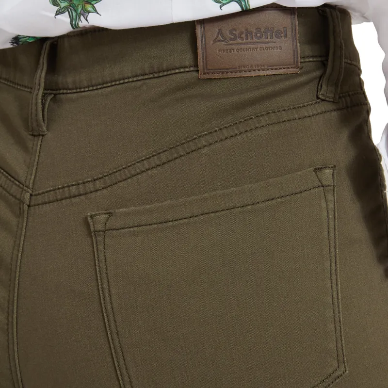 Schöffel Ladies Poppy Jeans in Loden Green-3