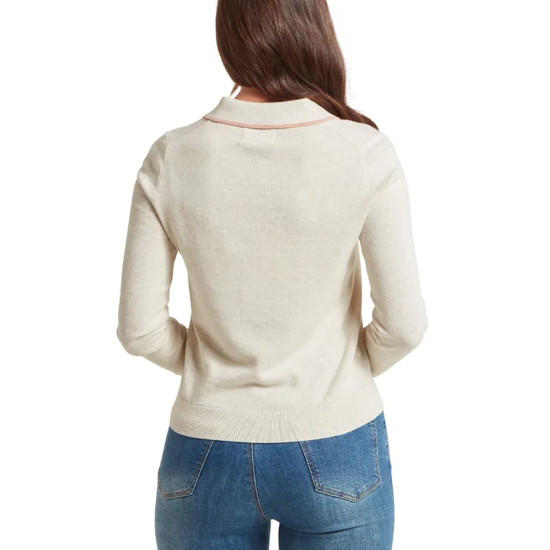 Schöffel Ladies Portloe Jumper in Dove-2