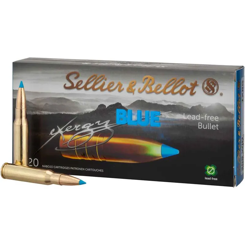 Sellier and Bellot Exergy Blue 150 Grain  in 7x57 R - 20 Rounds