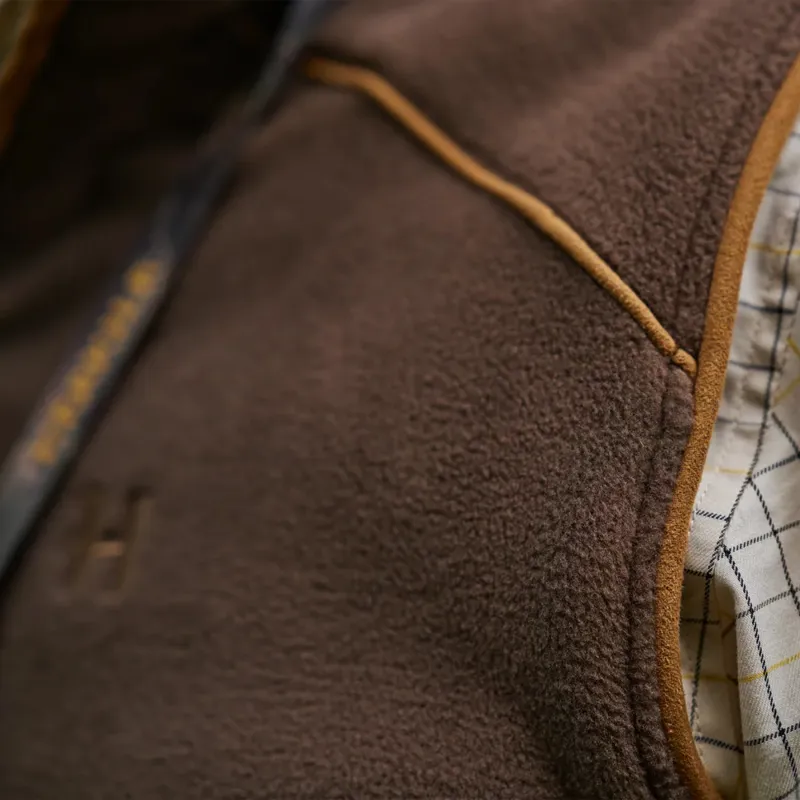 Härkila Sandhem 200 Fleece Waistcoat in Demitasse Brown-3