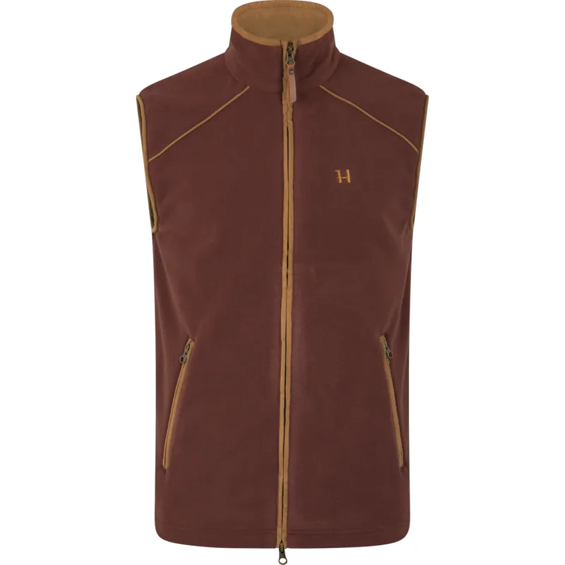 Härkila Sandhem 200 Fleece Waistcoat in Burgundy