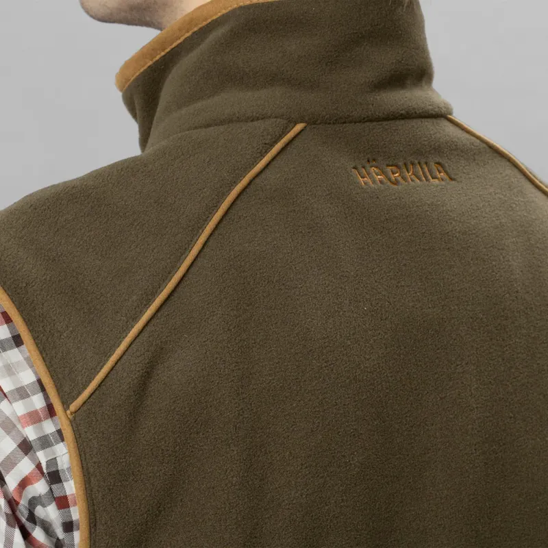 Härkila Sandhem 200 Fleece Waistcoat in Willow Green-2