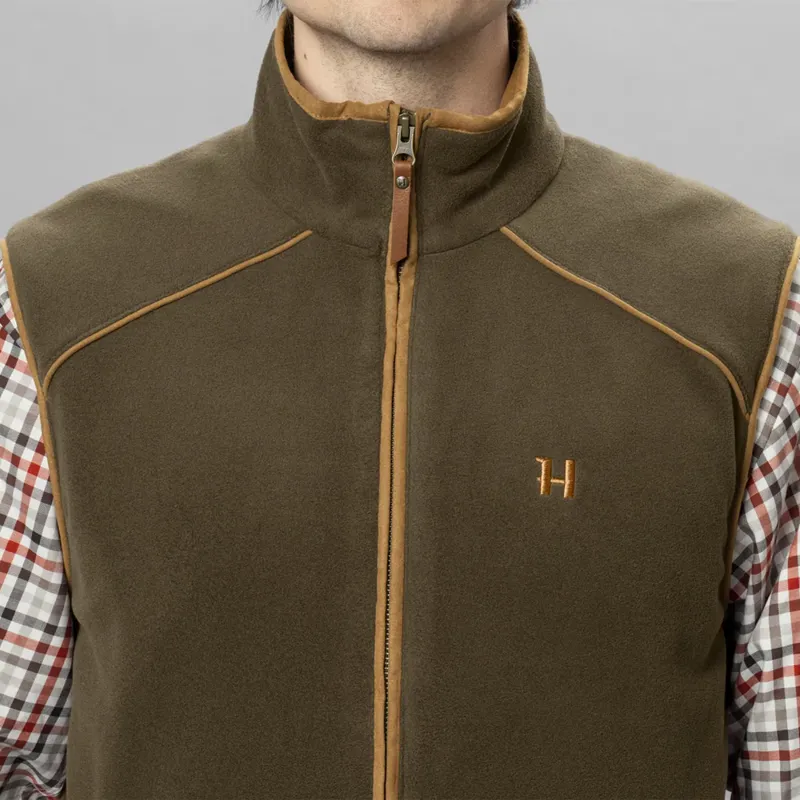 Härkila Sandhem 200 Fleece Waistcoat in Willow Green-3