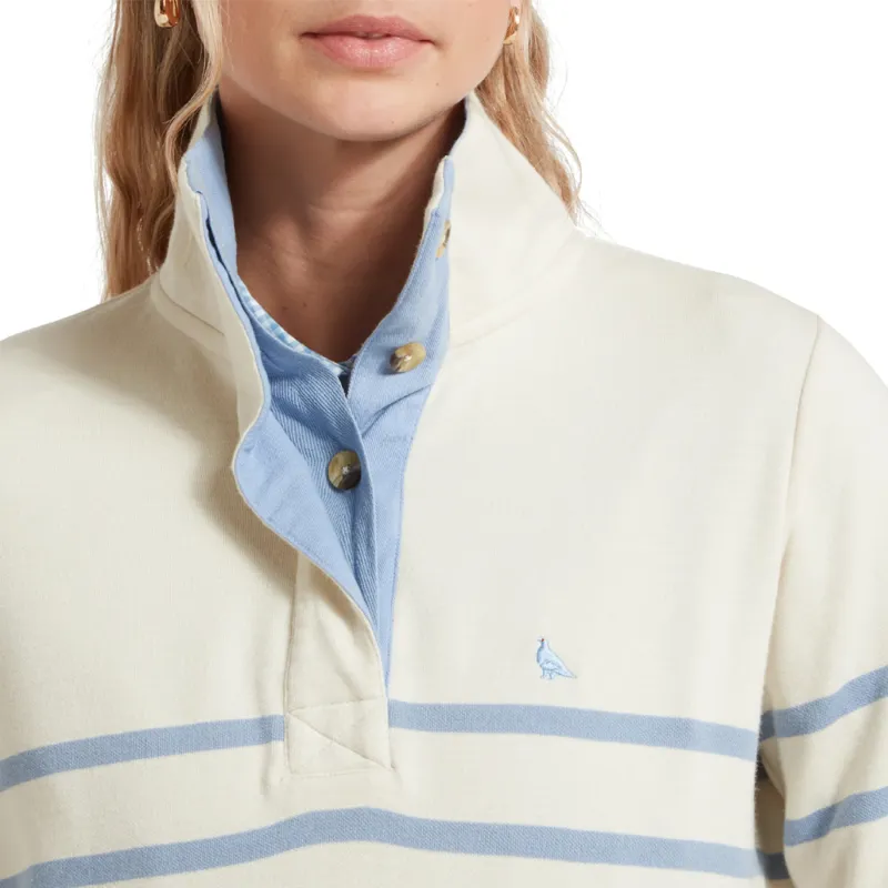 Schöffel Sandown Ladies Sweatshirt in Pale Stone Stripe-3