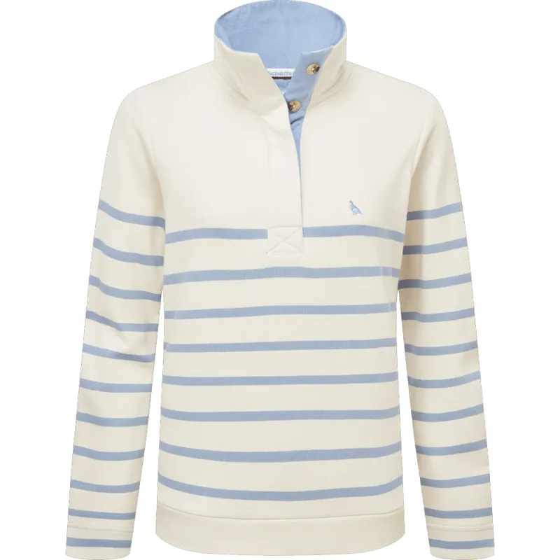 Schöffel Sandown Ladies Sweatshirt in Pale Stone Stripe