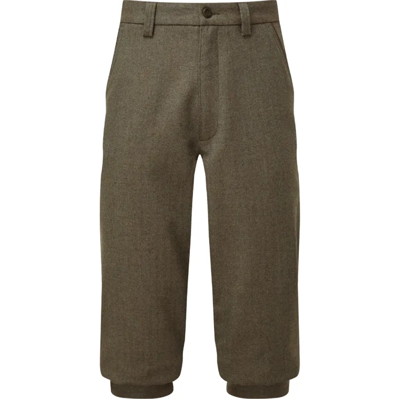 Schöffel Tweed Plus Fours in Loden Green Herringbone