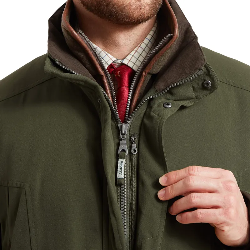 Schöffel Ptarmigan Classic Coat in Hunter Green-2