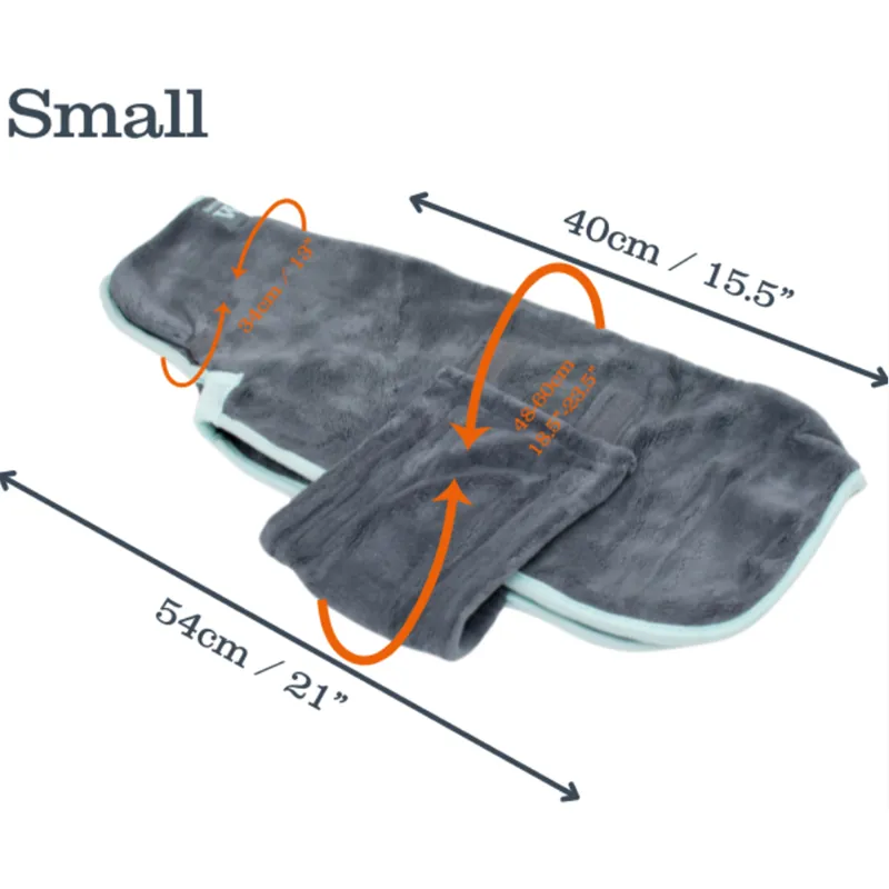 Henry Wag Small Microfibre Drying Coat in Grey-2