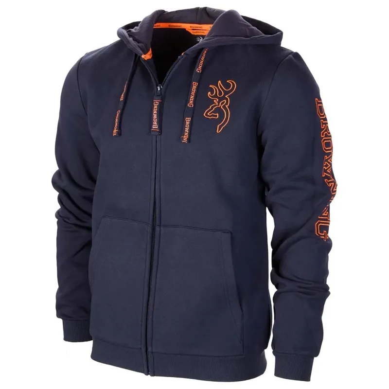 Browning Snapshot Zip Sweater in Blue