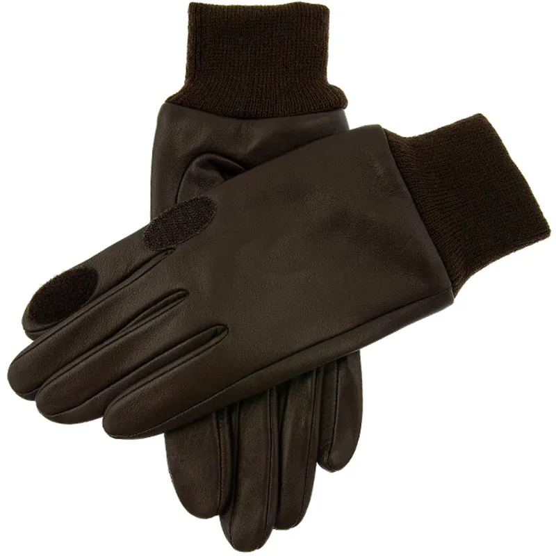 Dents Speyside Water Resistant Fleece-Lined Leather Gloves in Brown