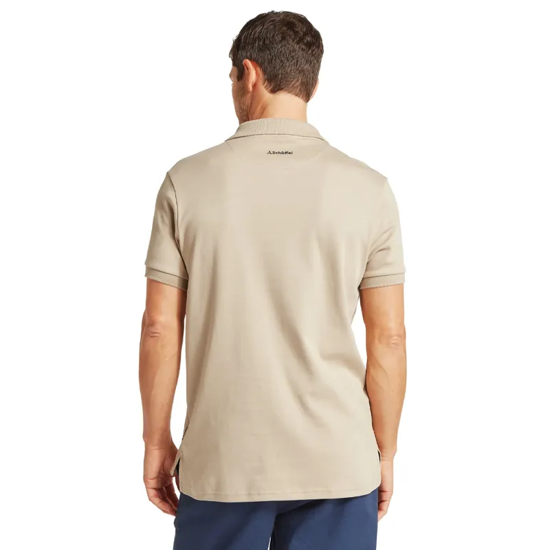 Schöffel St Ives Jersey Polo Shirt in Cobblestone-3