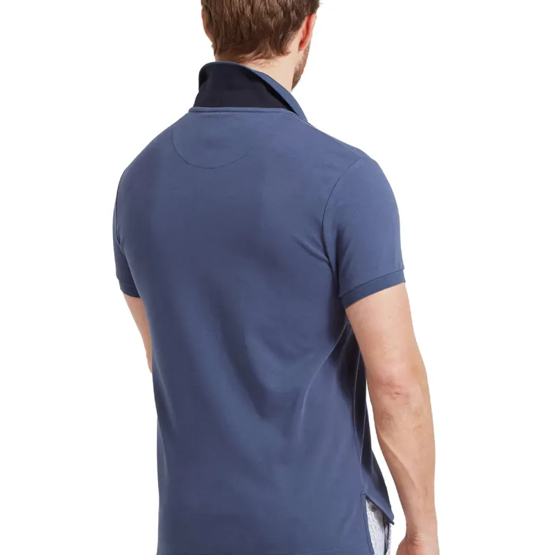Schöffel St Ives Jersey Polo Shirt in French Navy-2