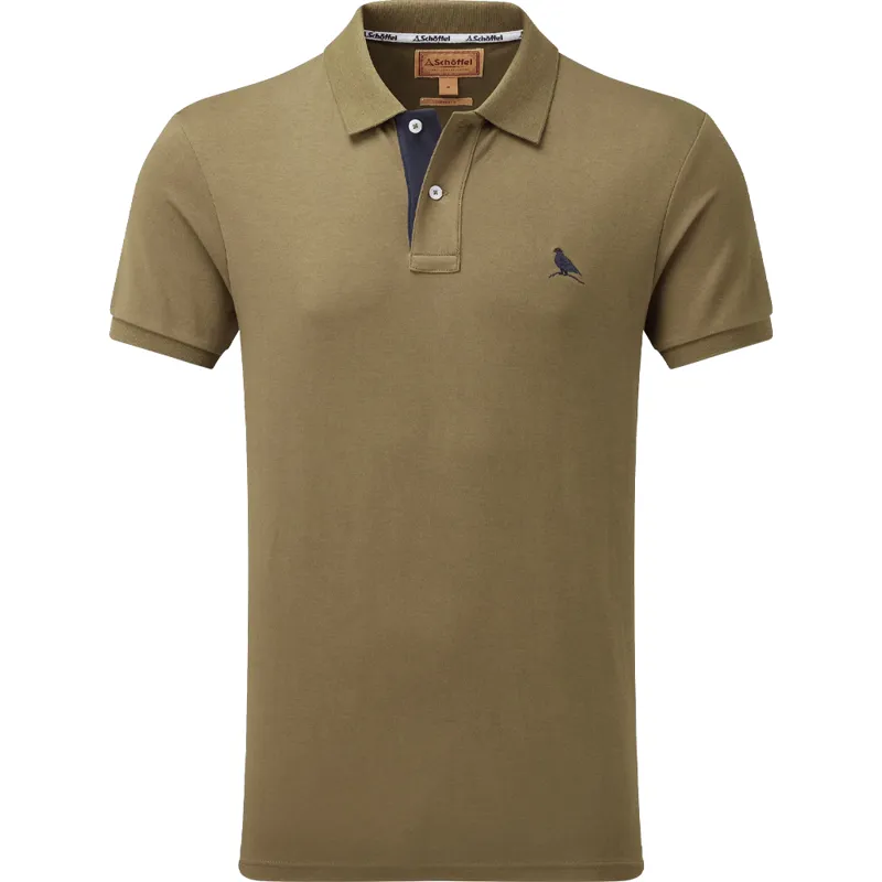 Schöffel St Ives Jersey Polo Shirt in Khaki