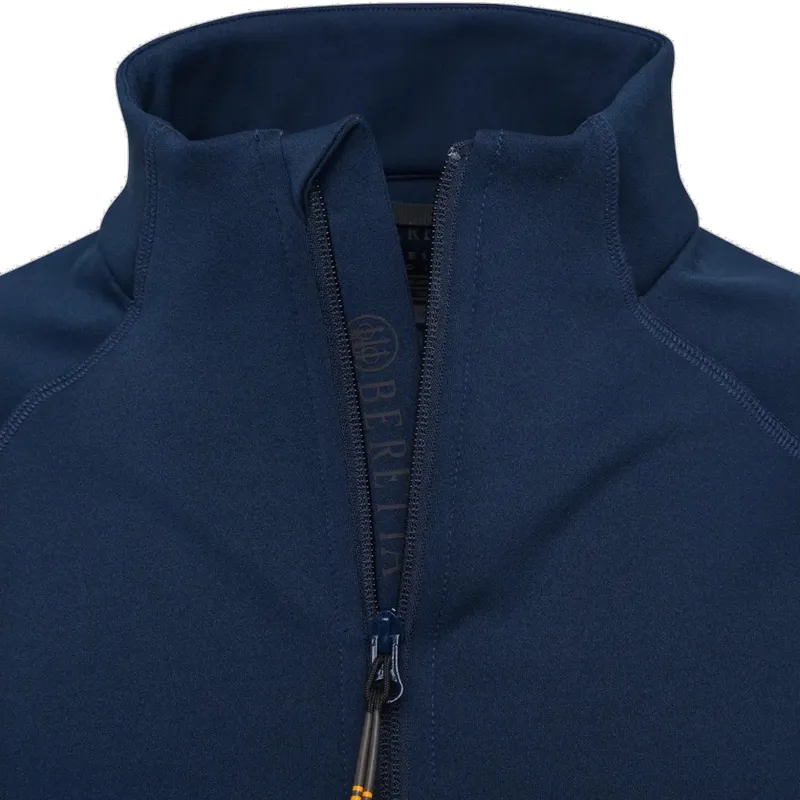 Beretta Stretch Tech Half Zip Fleece in Blue Total Eclipse-2
