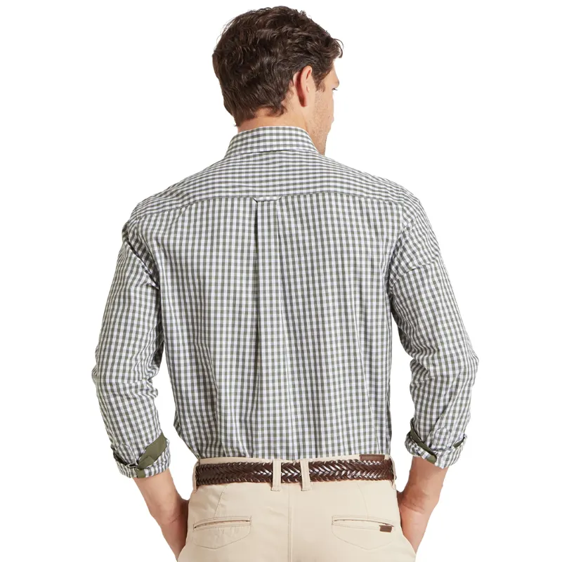 Schöffel Thorpeness Tailored Shirt in Beetle Green Check-2
