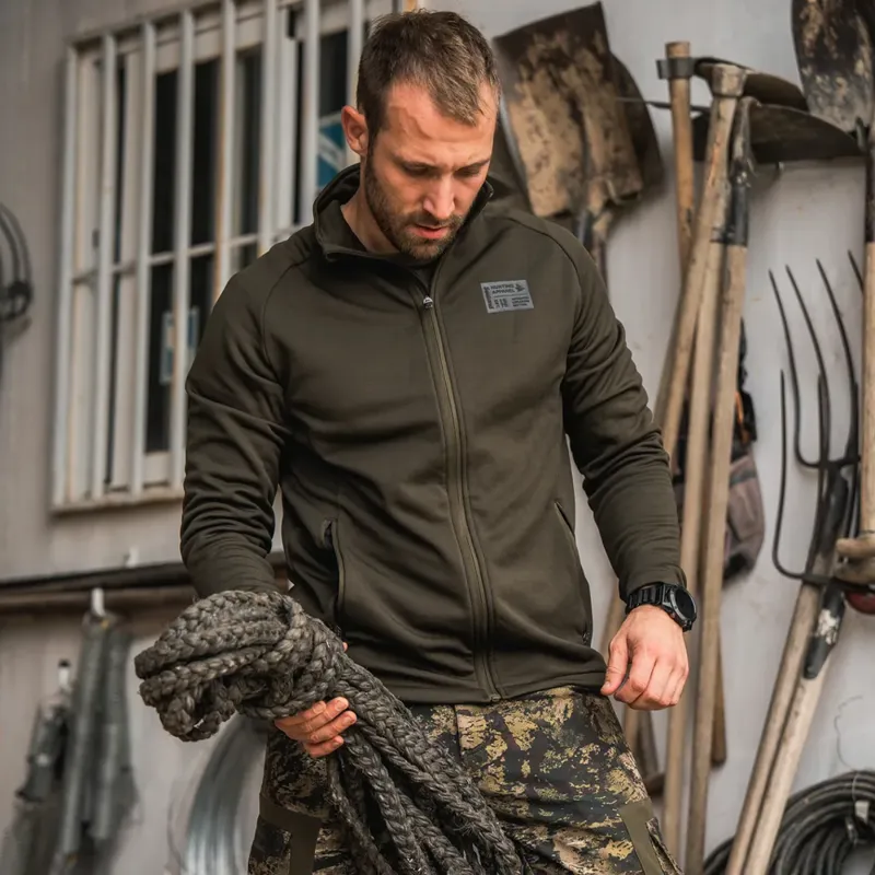 Seeland Tidal Fleece Jacket in Pine Green-4