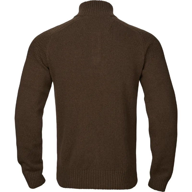 Härkila Vincent Merino Half Zip in Demitasse Brown-1