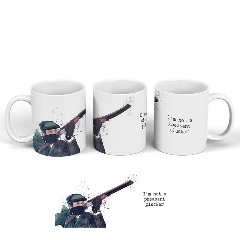 Vivid Squid 'I'm Not a Pheasant Plucker' Ceramic Mug in White