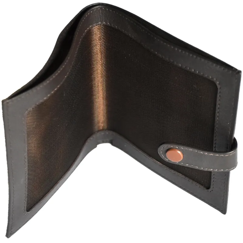 William Evans License Holder Leather/Mesh in Chocolate-1