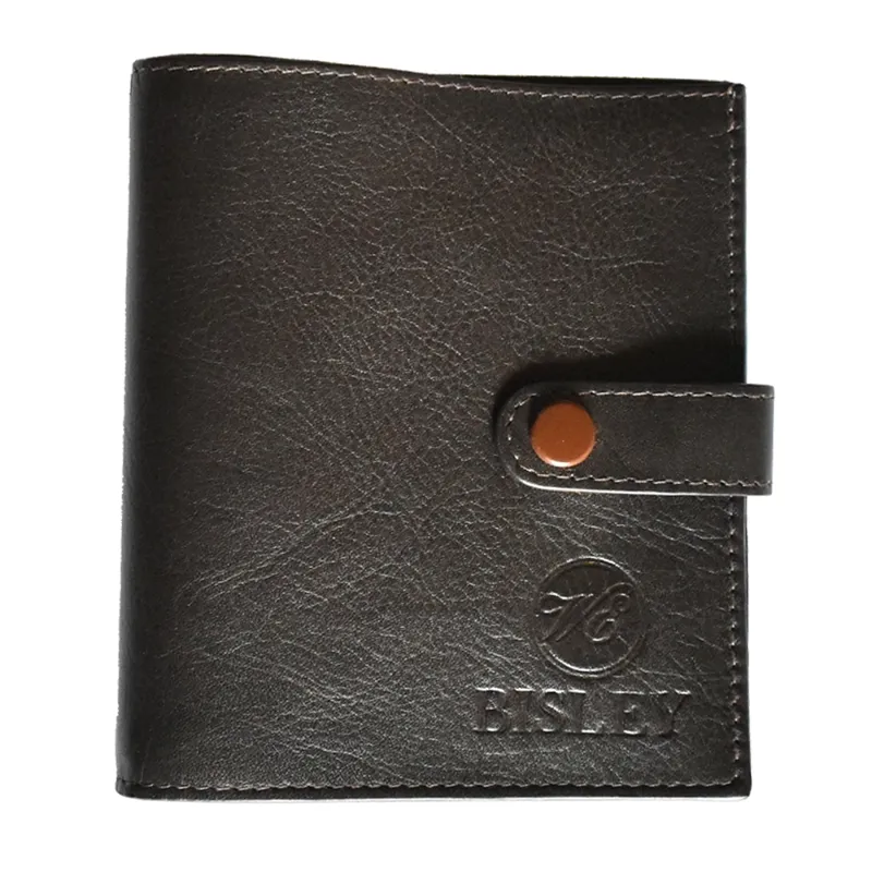 William Evans License Holder Leather/Mesh in Chocolate
